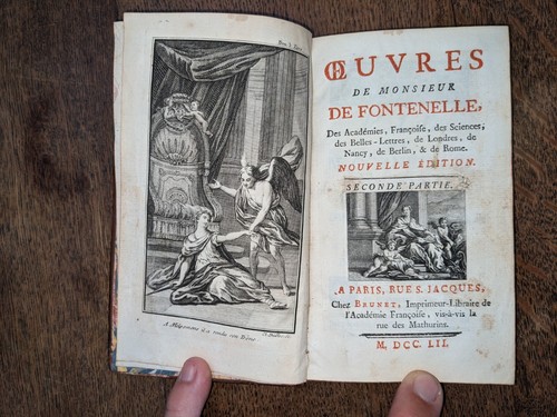 Libro antico de fontenelle - antico-m.,