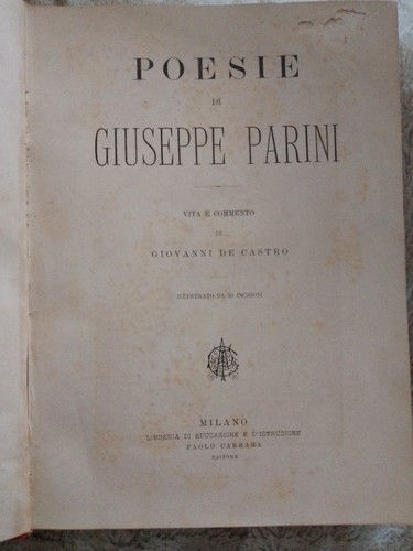 Poesie giuseppe parini - parini,