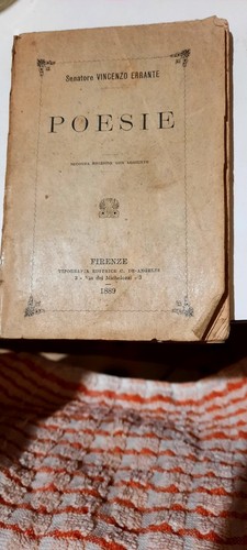 Libro antico poesie - libro, v