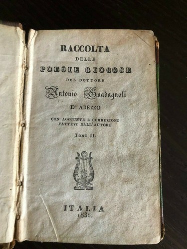 Antica raccolta delle poesie - raccolta,