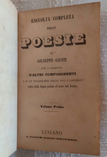 Libro antico 1863 poesie di - 1863,