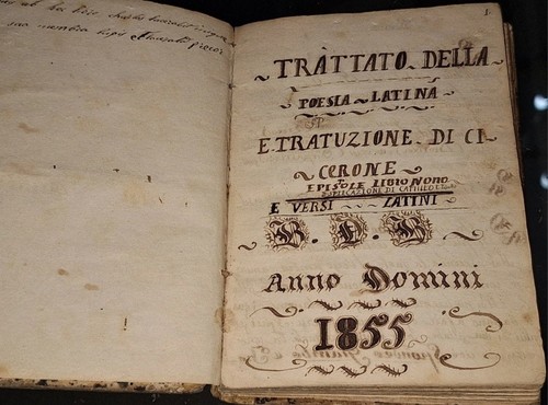 Manoscritto antico trattato - manoscritto,