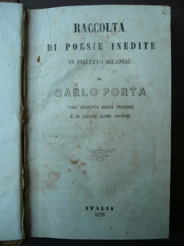 Libri antichi porta poesie - porta,