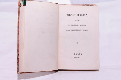 Libri antichi poesie - libri, "poesie