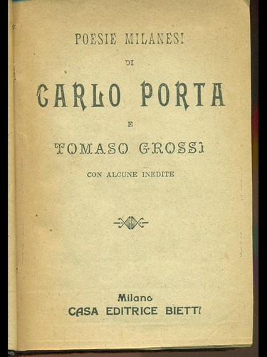 Poesie milanesi libri - milanesi,