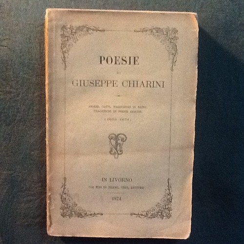 Libro antico 1874 poesie di - libro,