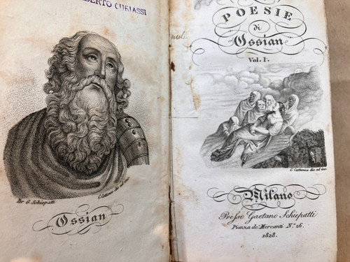 Libro antico poesie ossian - poesie,