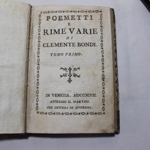 Libro antico 1792 poemetti - 1792, e