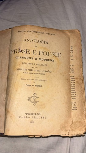 Libro antico prose e - antico,