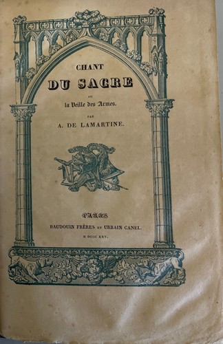 Antico libro lamartine - de,