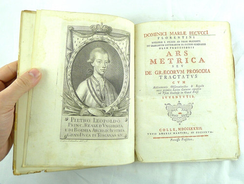 Libro antico 1782 firenze - libro,