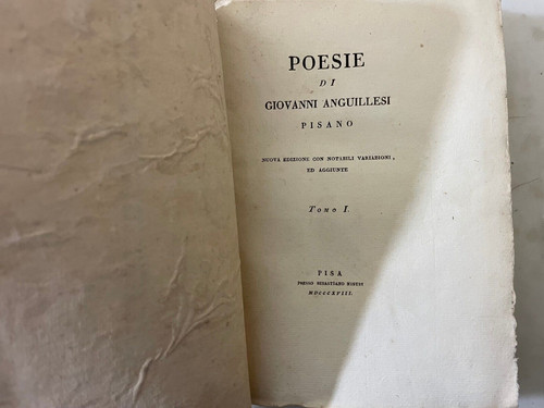 Rarissimo antico libro - antico, poesie
